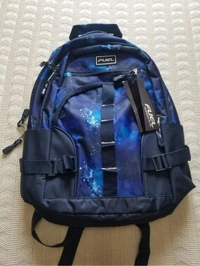 Fuel Galaxy-Print Navy Backpack for Men